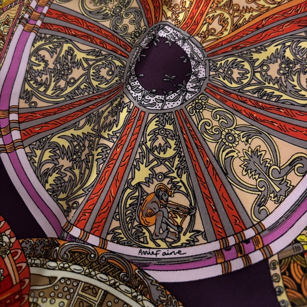 Hermes “Les Dômes Célestes” silk scarf - Picture 4 of 16